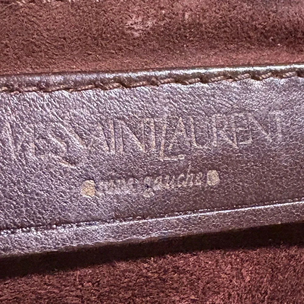 Yves Saint Laurent Large Metallic Bronze Muse Two Bag - Picture 12 of 13